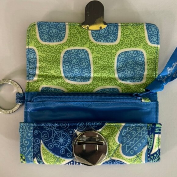 NWOT VERA BRADLEY Quick Swipe ID Case Wallet Key Ring 12425-122 Doodle Daisy B7 - Picture 4 of 6